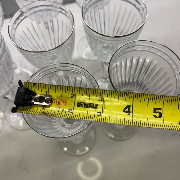 Waterford Marquis Crystal Hanover Platinum Wine Glasses / 4 Red Wine / 6 White - Picture 5 of 14